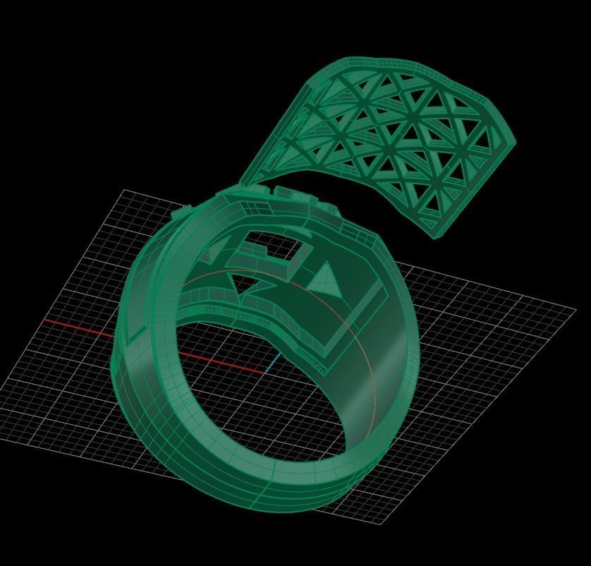 Mens ring STL 3D print model_10