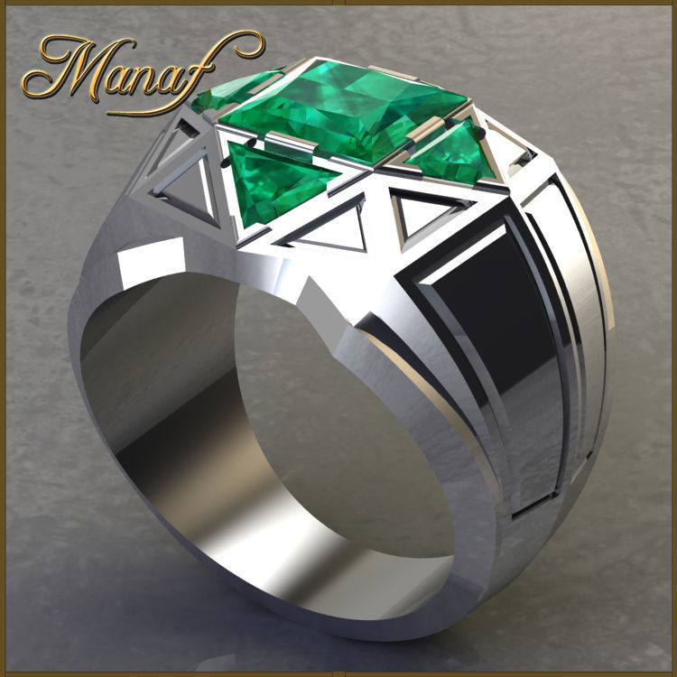 Mens ring STL 3D print model_3