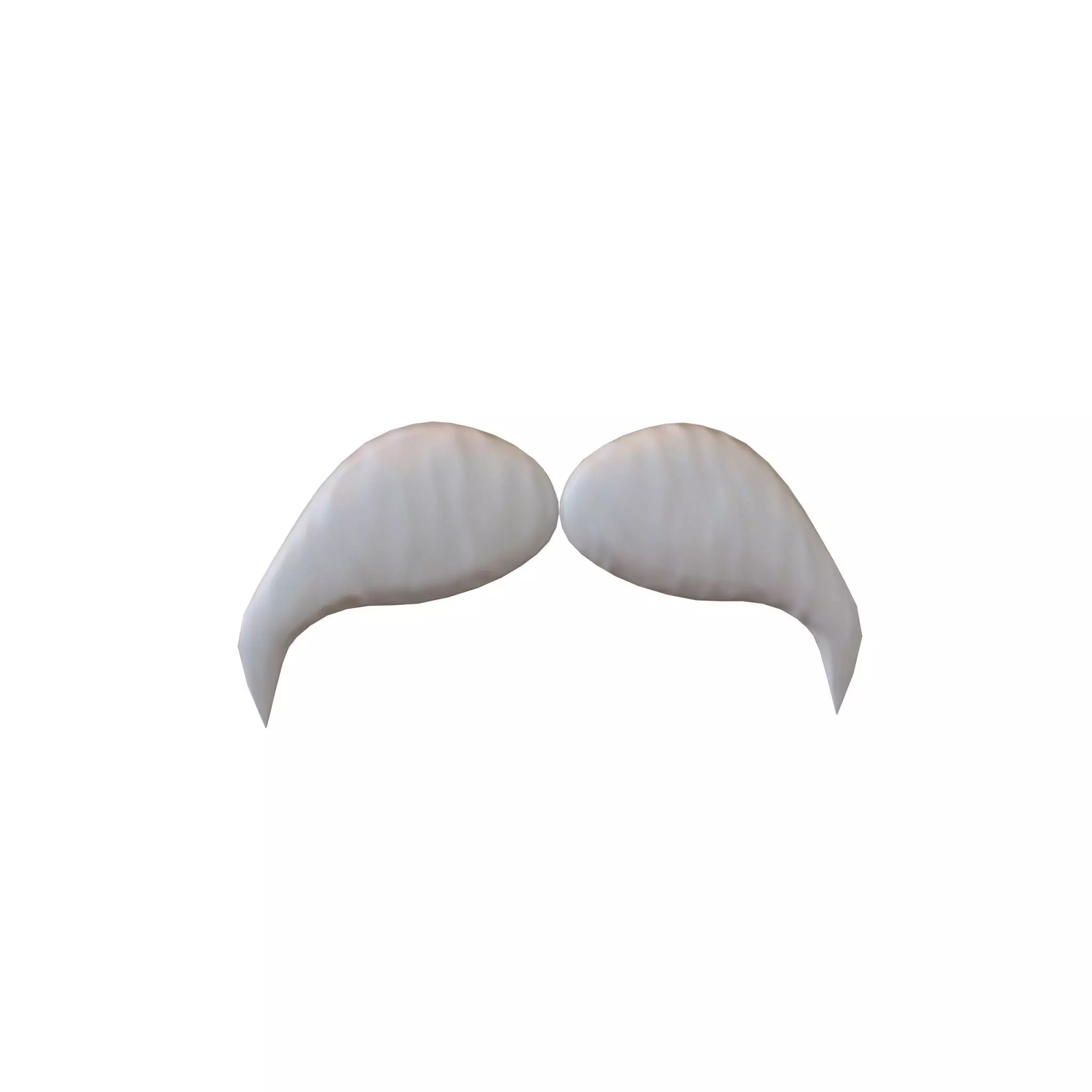 Cartoon Mustache v6 005 Low-poly 3D model_0