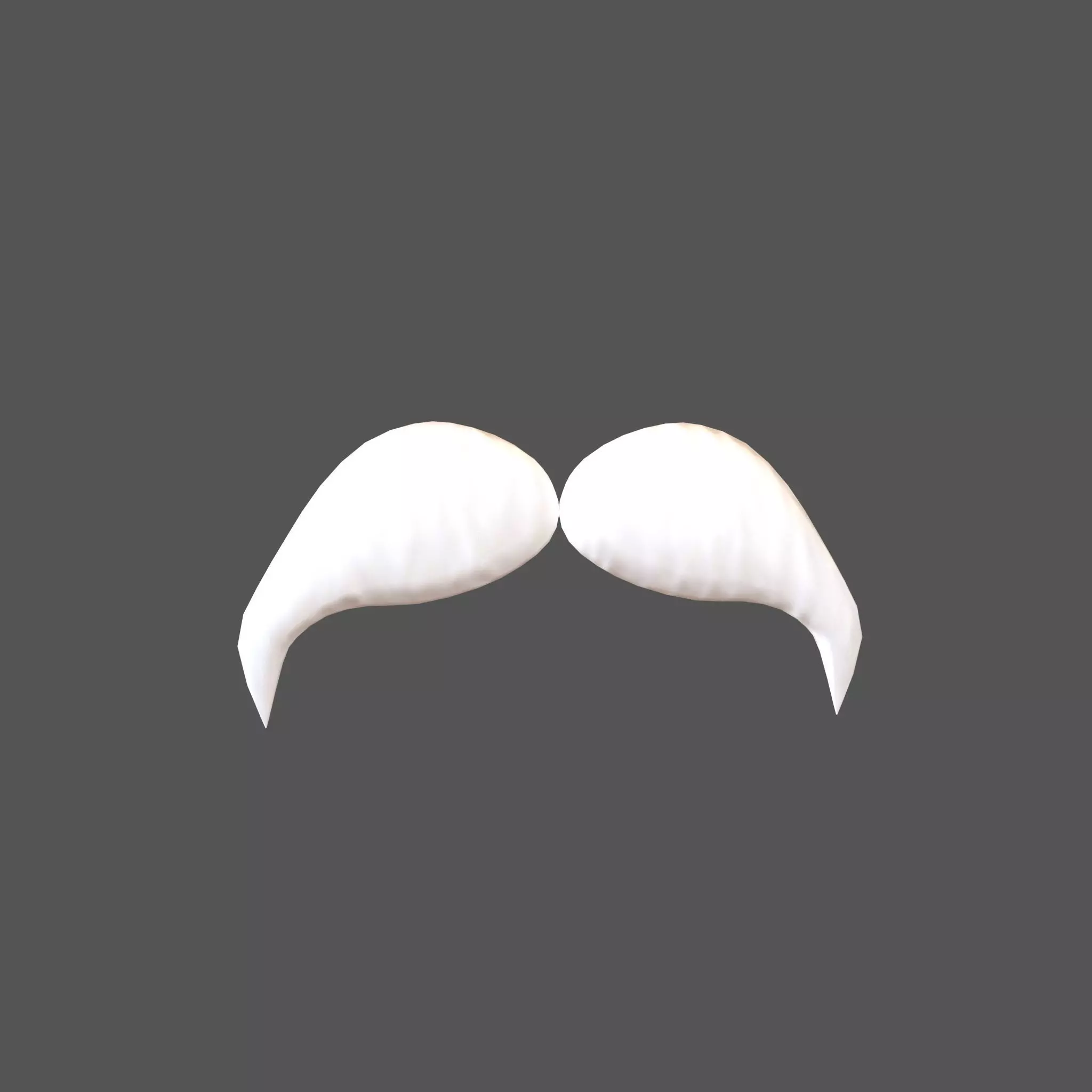 Cartoon Mustache v6 006 Low-poly 3D model