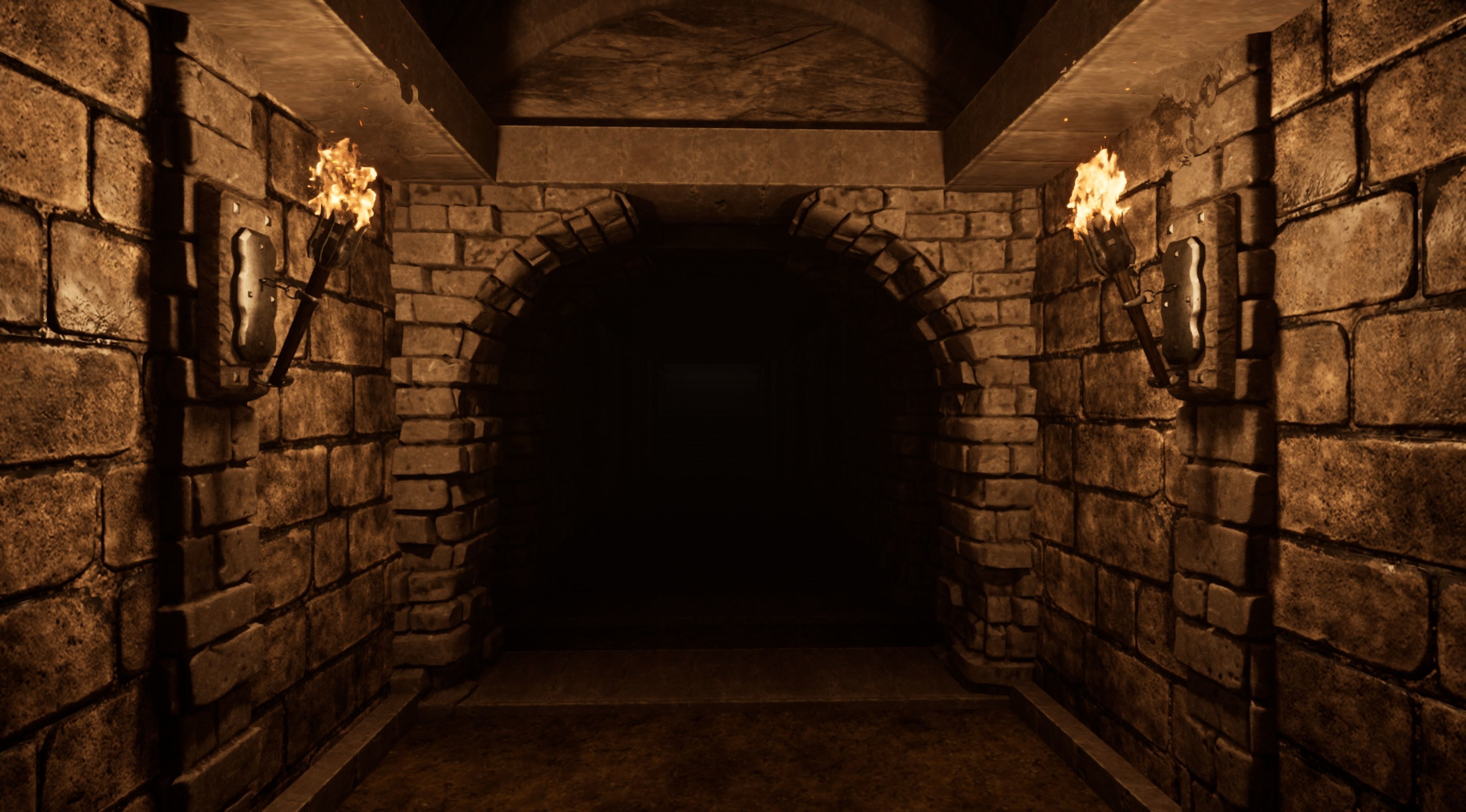 Medieval torch 3D model_1