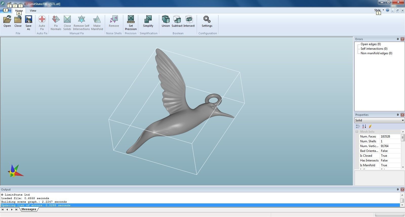 Hummingbird Pendant jewelry Gold  3D print model_2