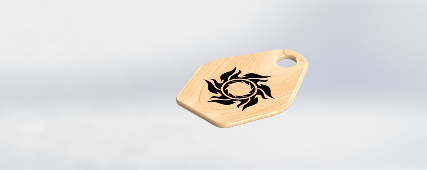 Kitchen kutting board 3D model_1