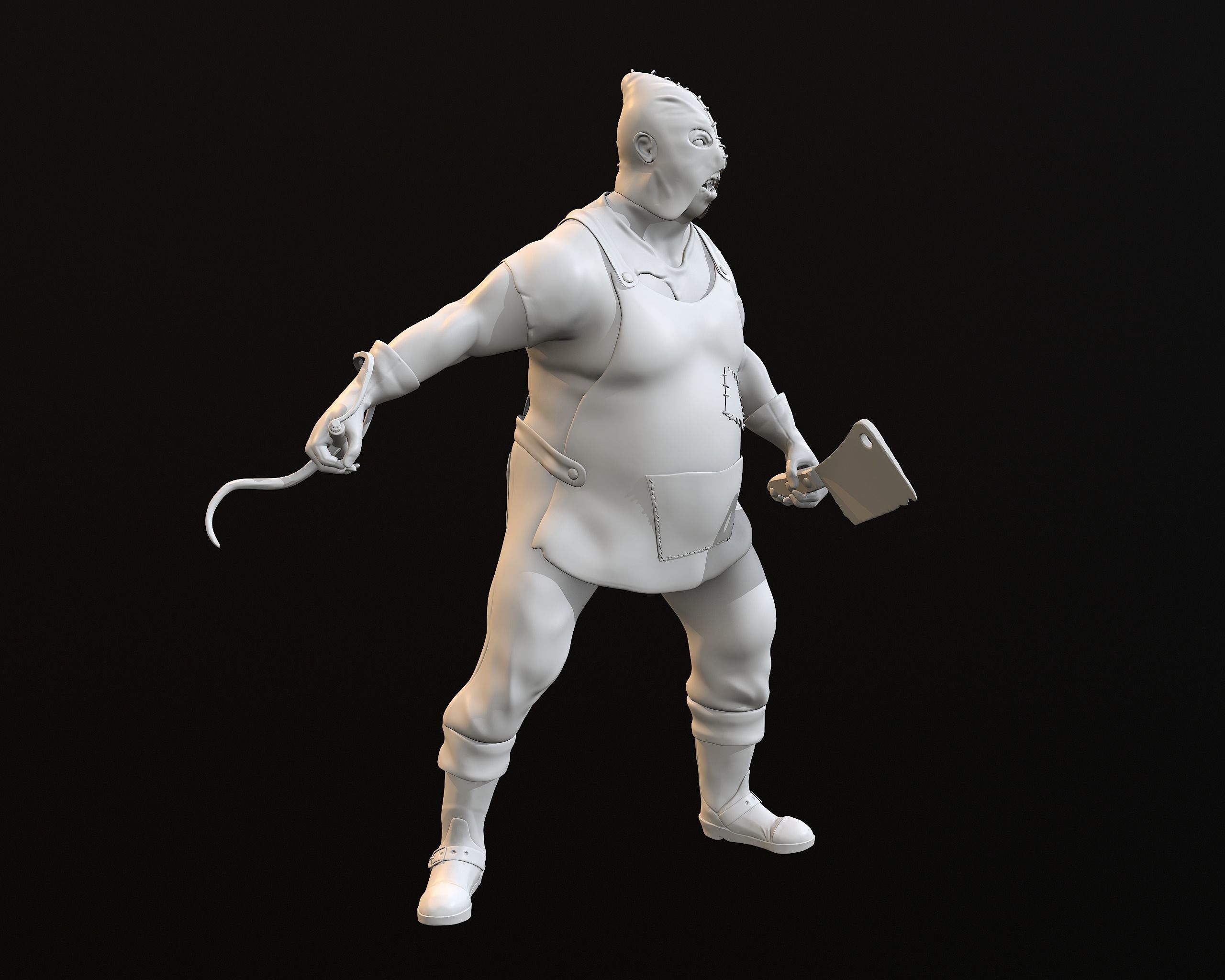 Miniature Butcher Monster 3D print model_2