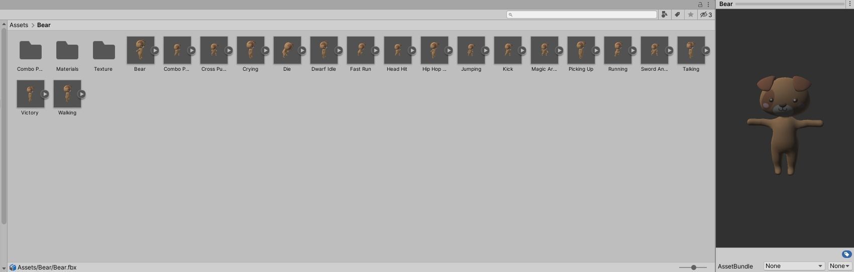 Little Animal Pack Animated Low-poly 3D model_15