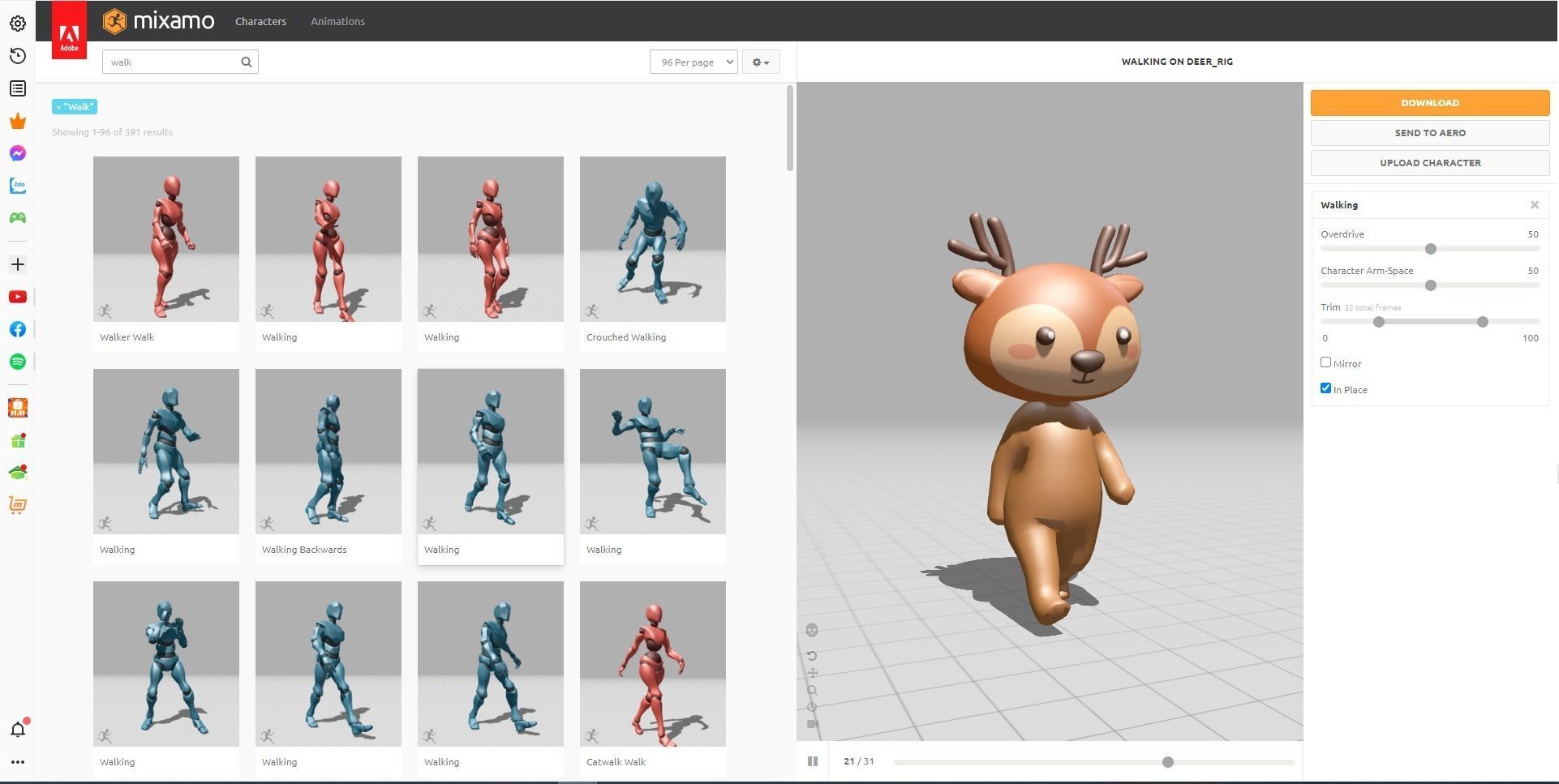 Little Animal Pack Animated Low-poly 3D model_2