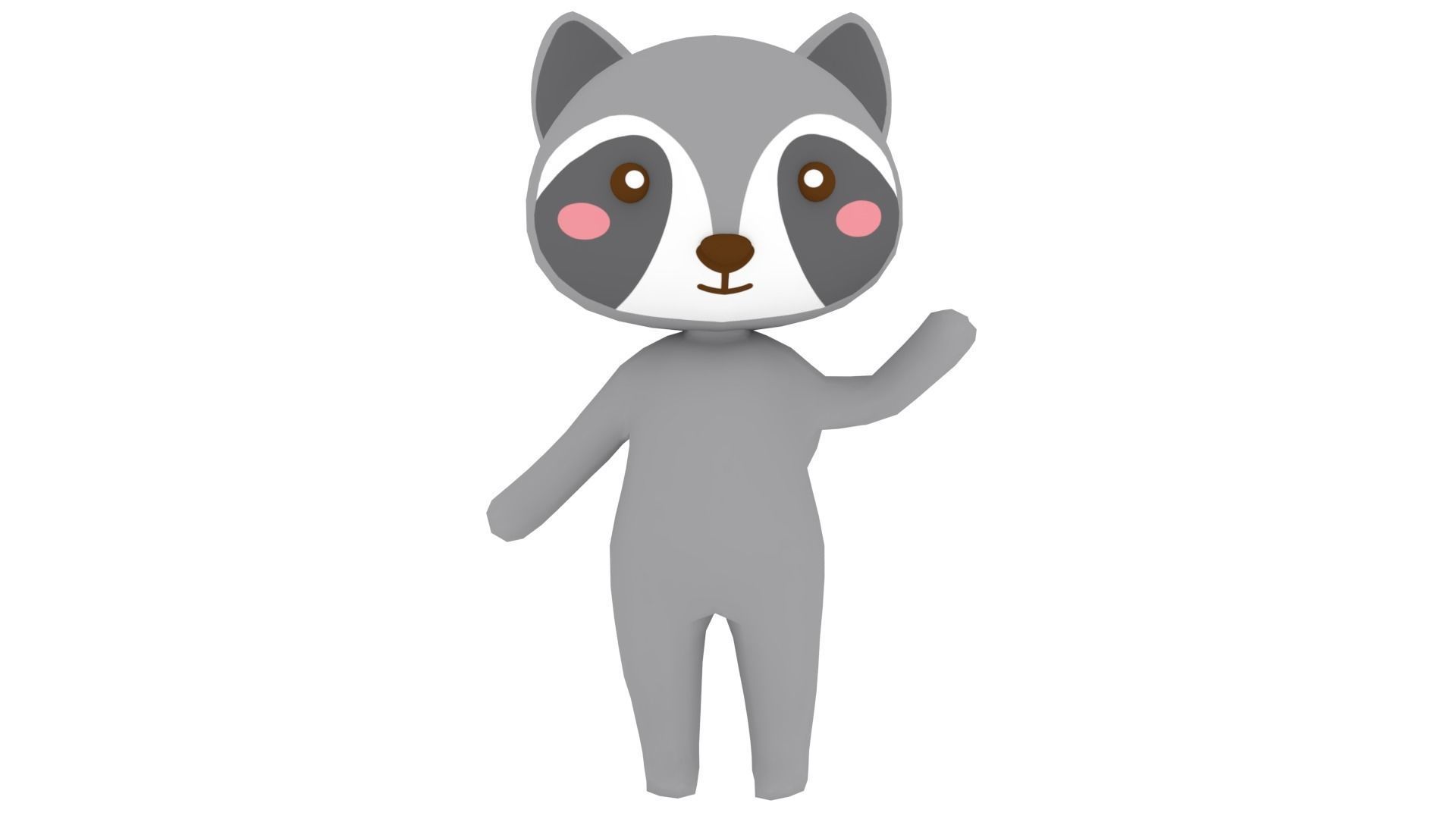 Little Animal Pack Animated Low-poly 3D model_21