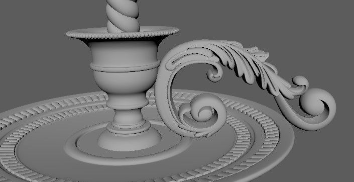 chandelier candle holder 3D model_6