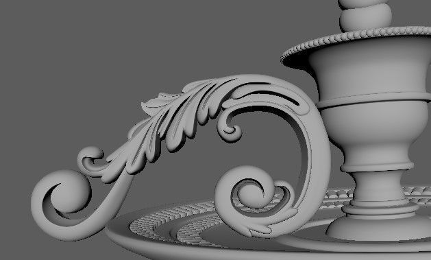 chandelier candle holder 3D model_9