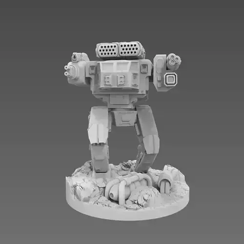 Infantry support heavy walker SCIFI Robot 3D print model