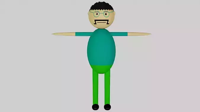 Gulli Bulli Make Joke Of Horror Bulli Low-poly 3D model
