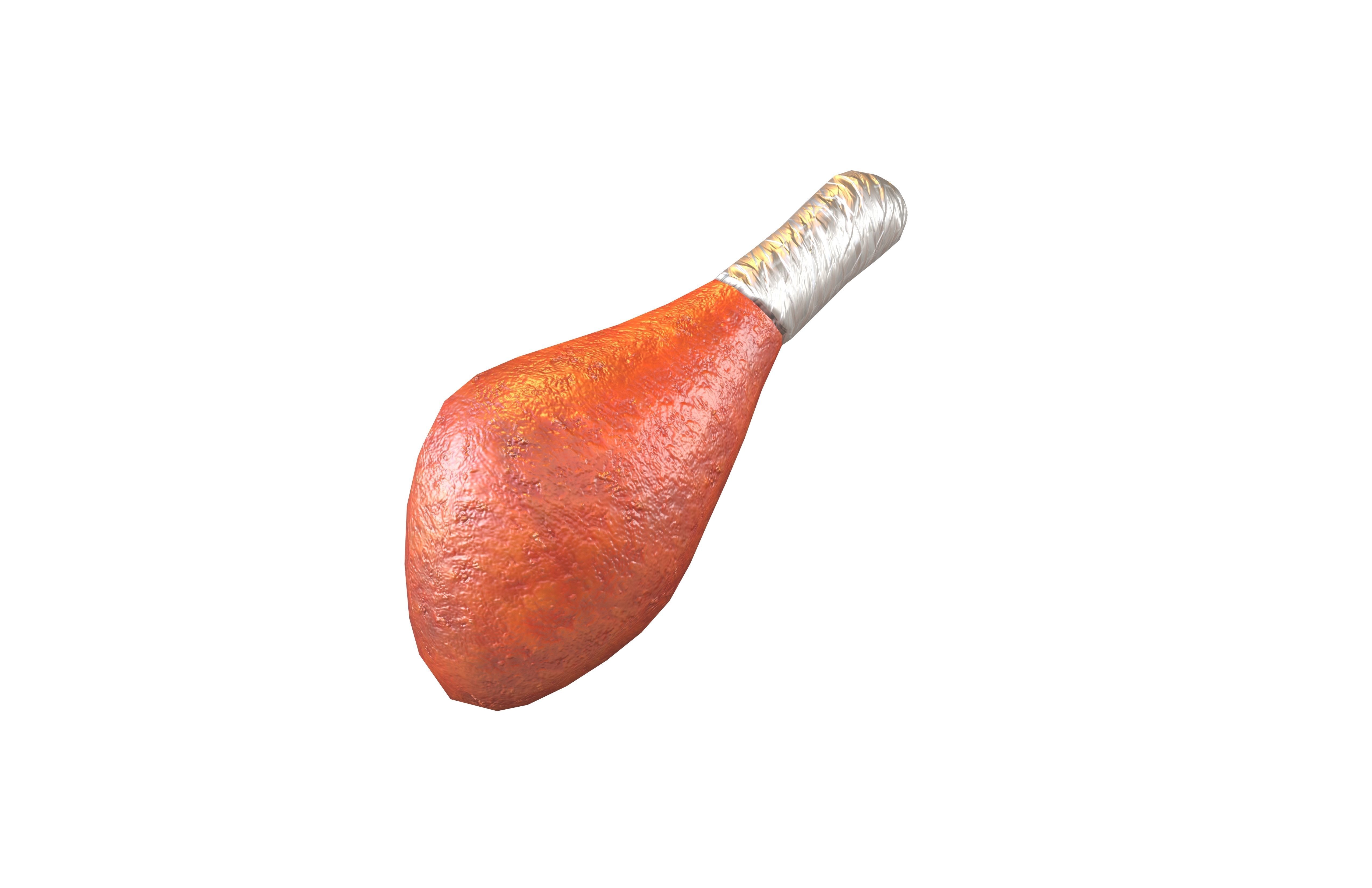 Turkey Leg V1 001 Low-poly 3D model_1