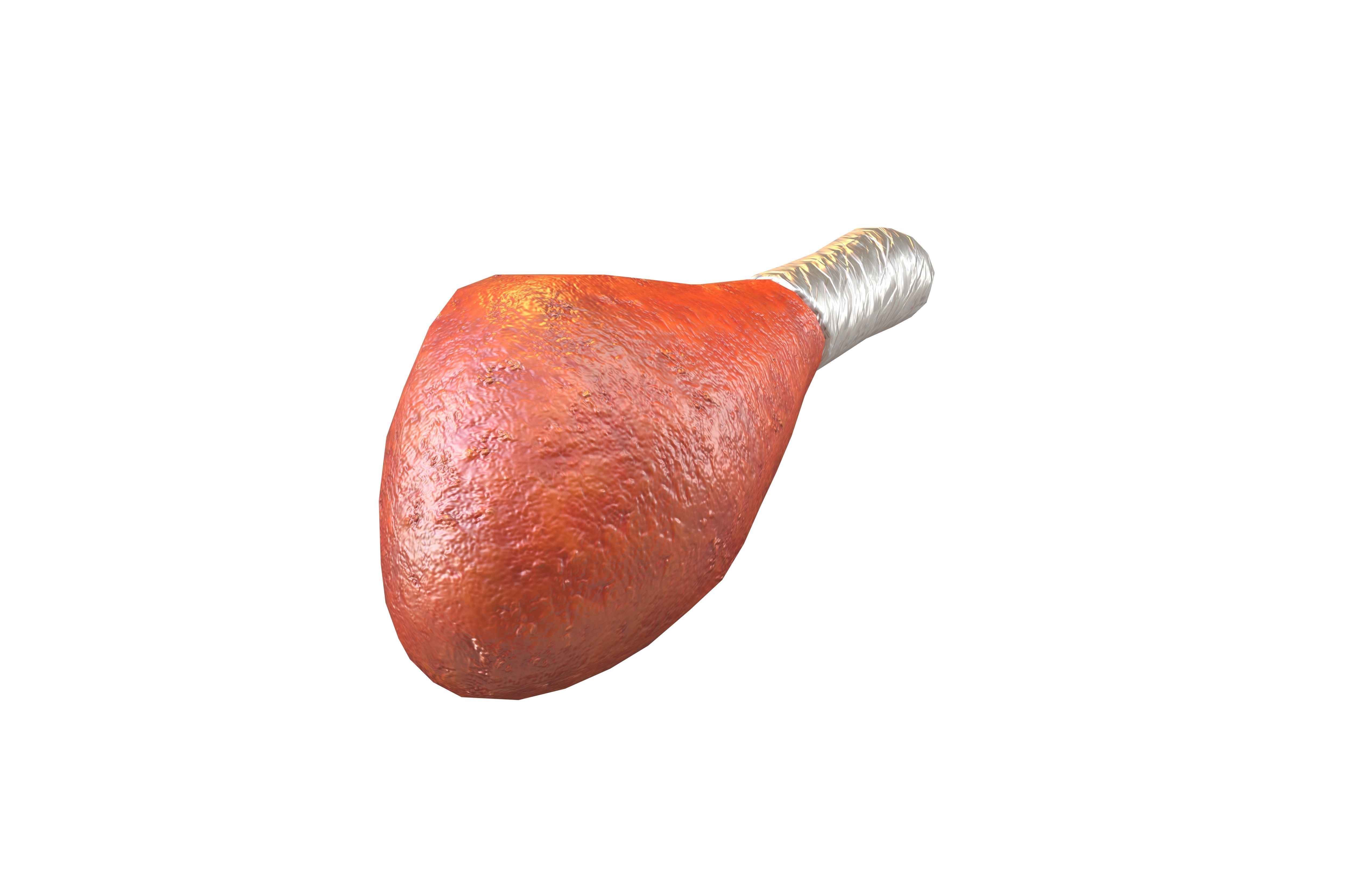 Turkey Leg V1 001 Low-poly 3D model_3