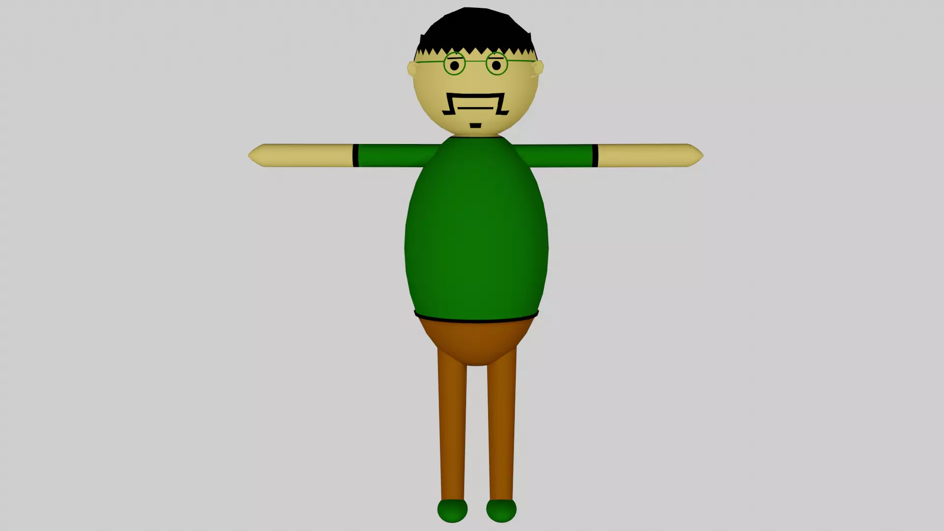 Gulli Bulli Make Joke Of Horror Bulli Low-poly 3D model_0