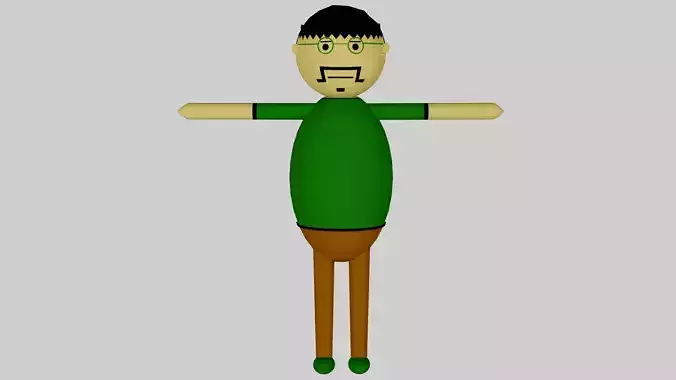 Gulli Bulli Make Joke Of Horror Bulli Low-poly 3D model
