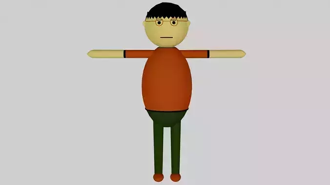 Gulli Bulli Make Joke Of Horror Gulli Low-poly 3D model