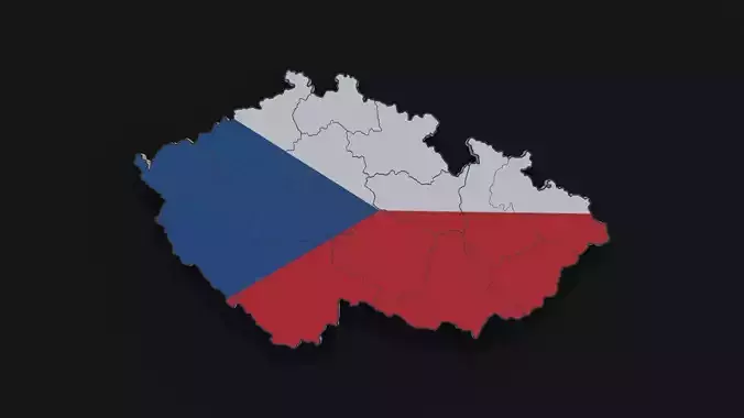 Political Map of Czech Republic