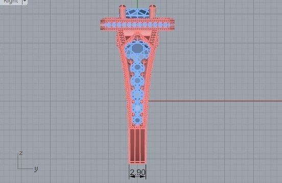 Bypass luxurious diamond ring 2347 3D print model 3D print model_7