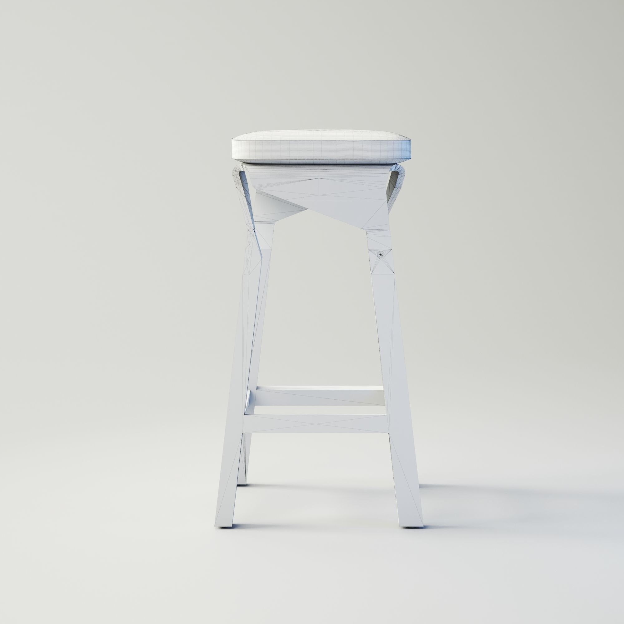 Bar stool 3D model_3