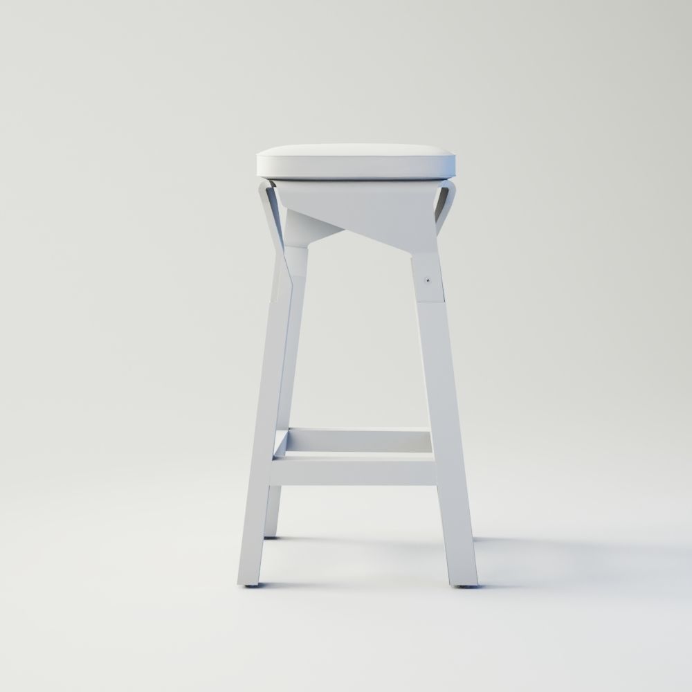 Bar stool 3D model_2