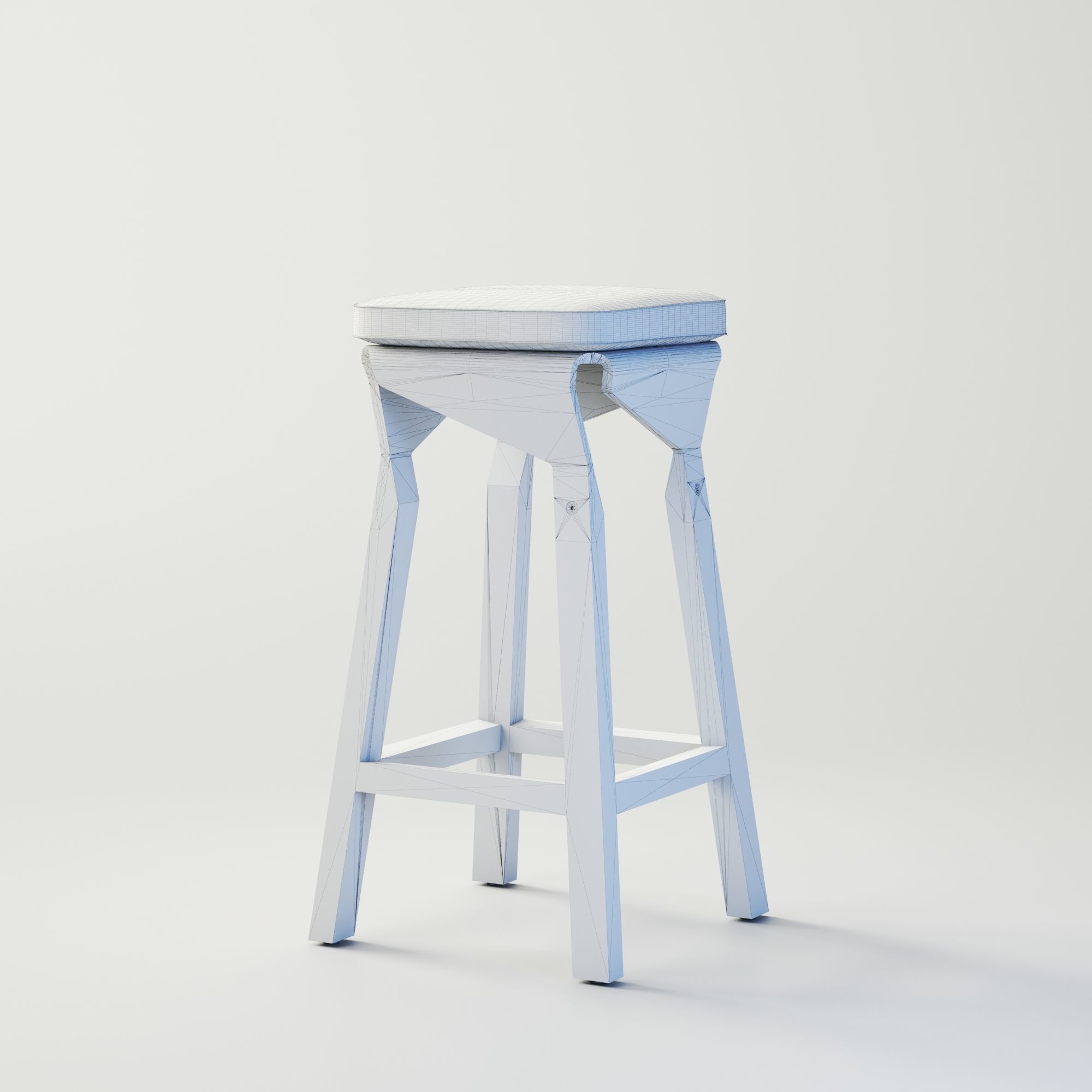 Bar stool 3D model_6