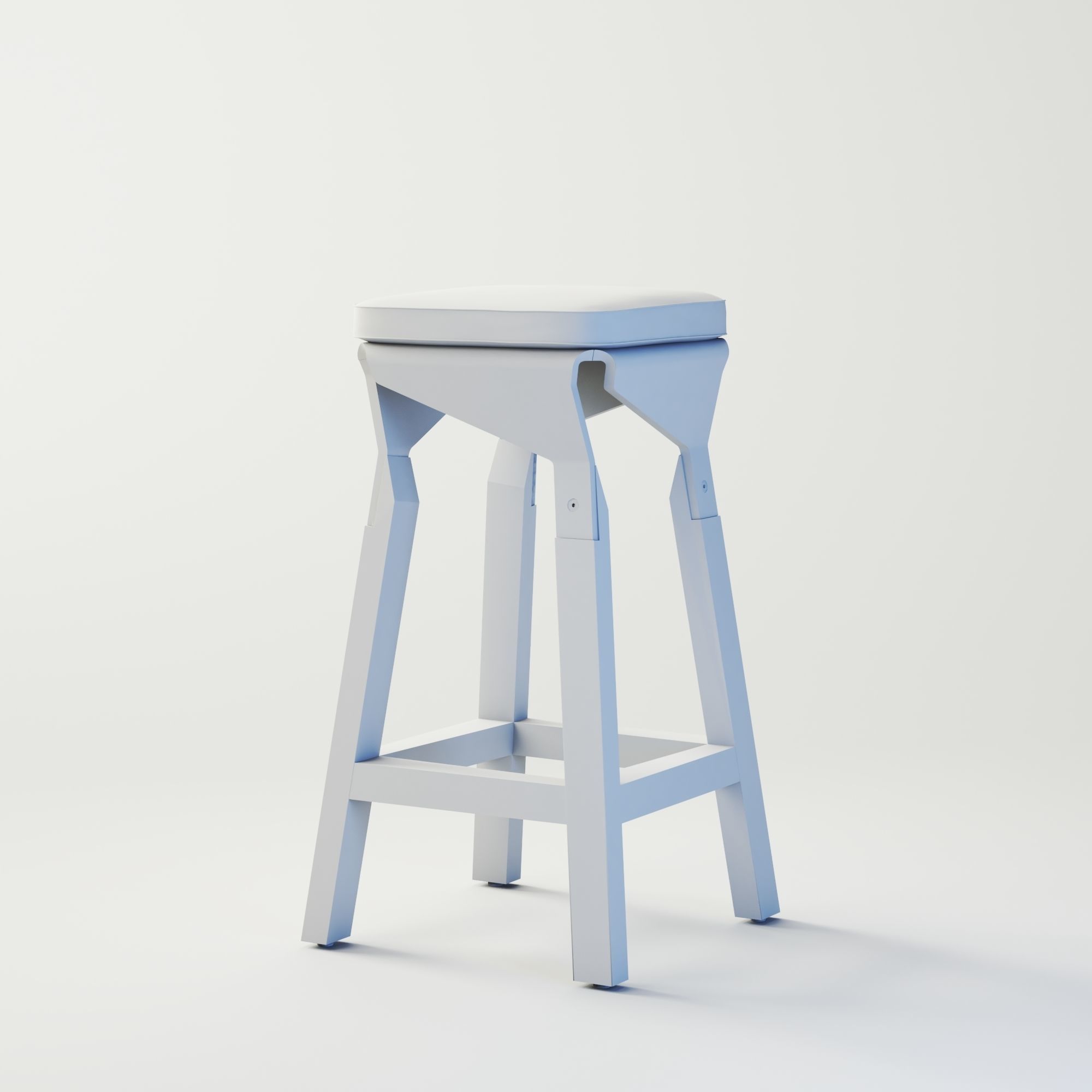 Bar stool 3D model_5