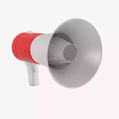 Megaphone megaphones Low-poly 3D model