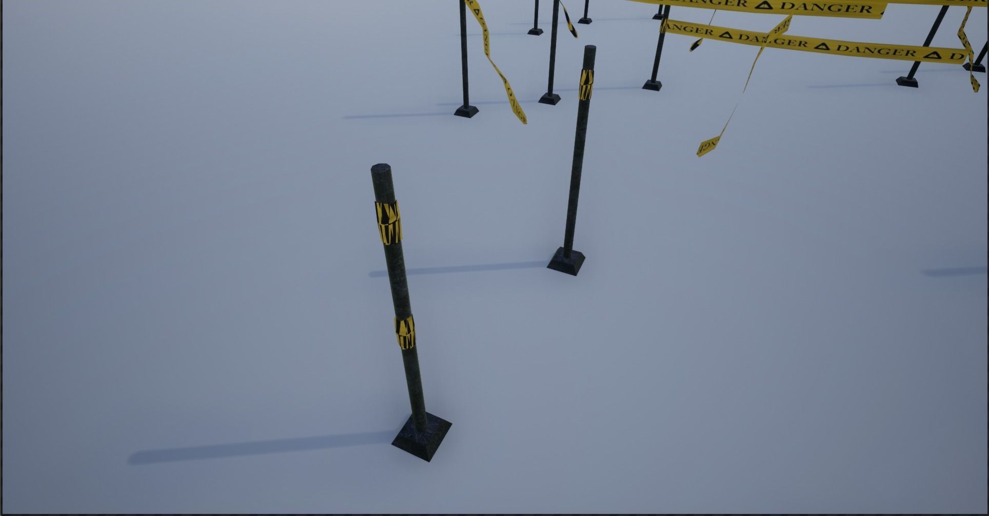 Modular Ribbon Scene Stripes Low-poly 3D model_14