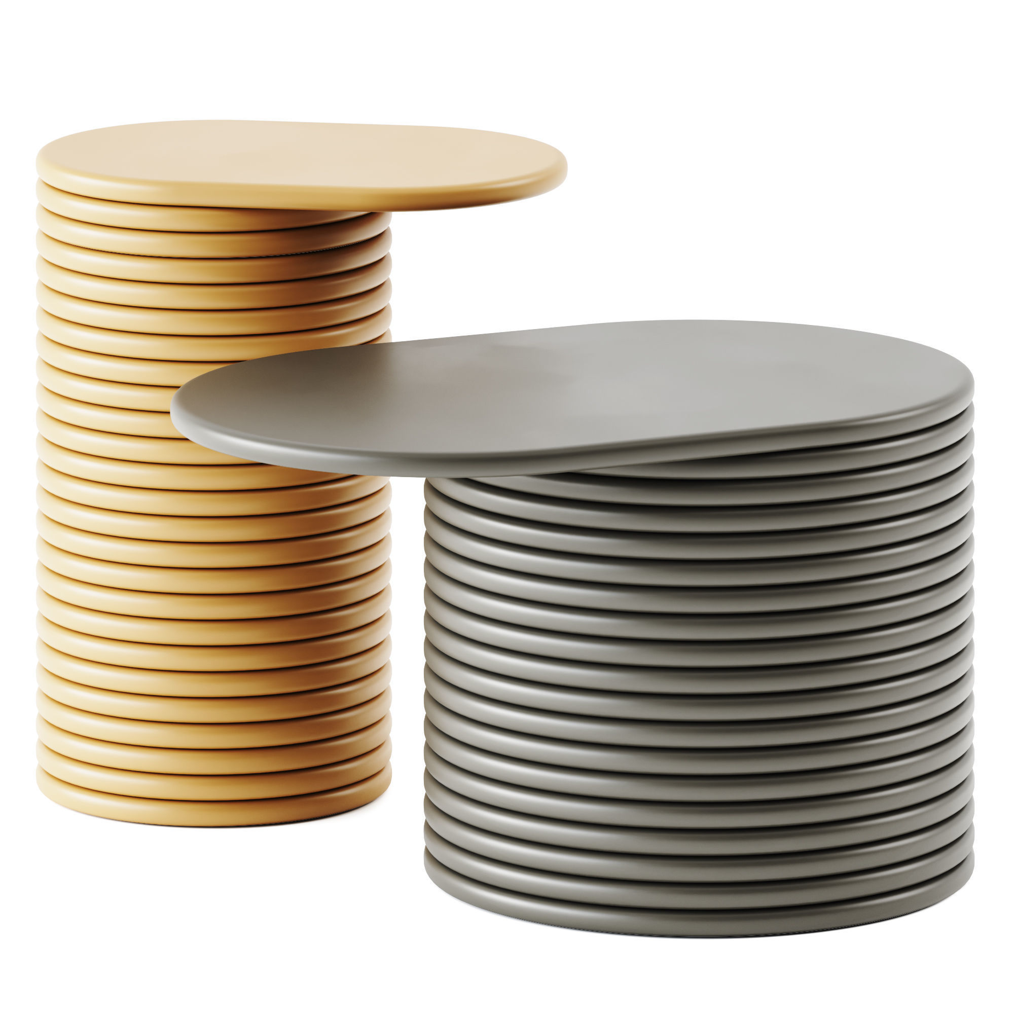 Pipe Coffee Tables by MUDU design studio 3D model_1