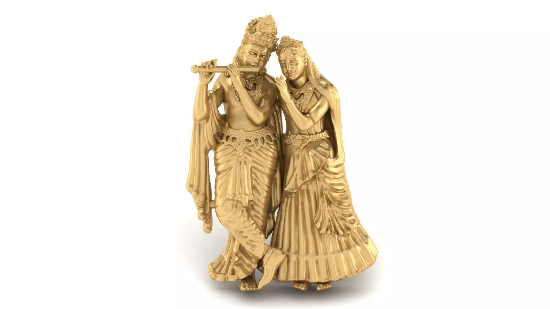 radha krishna smart pendent  3D print model_0