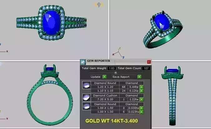 cushion cut split shank halo engagement ring