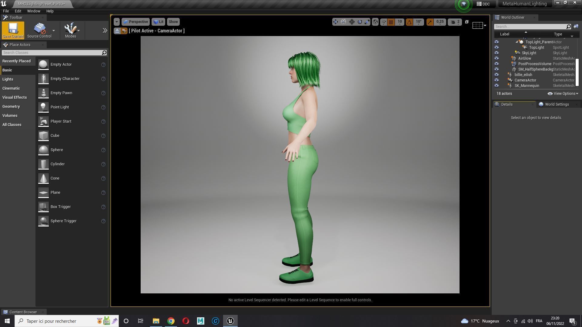 Billie Eilish game ready naked and clothed Low-poly 3D model_24