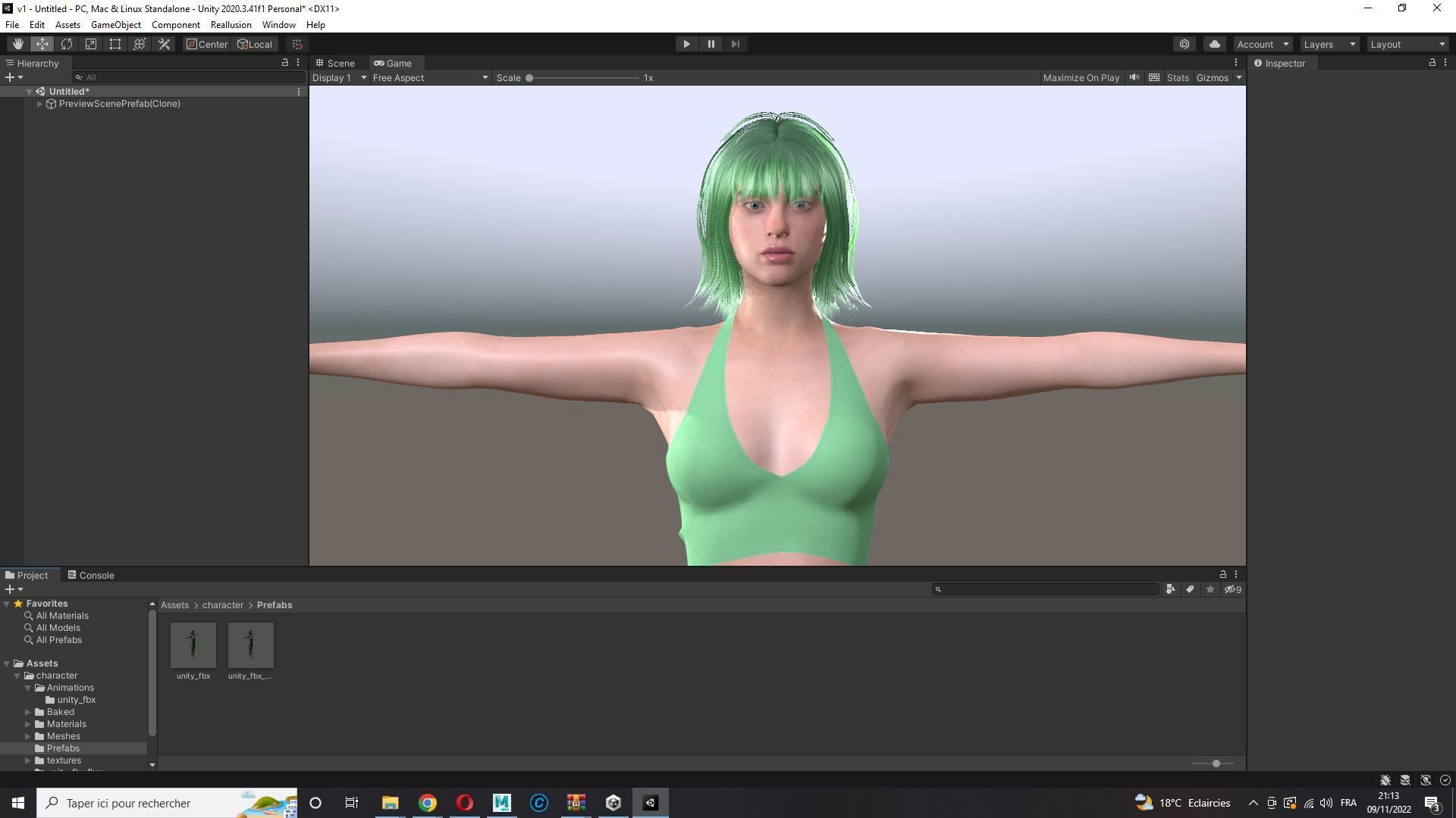 Billie Eilish game ready naked and clothed Low-poly 3D model_32