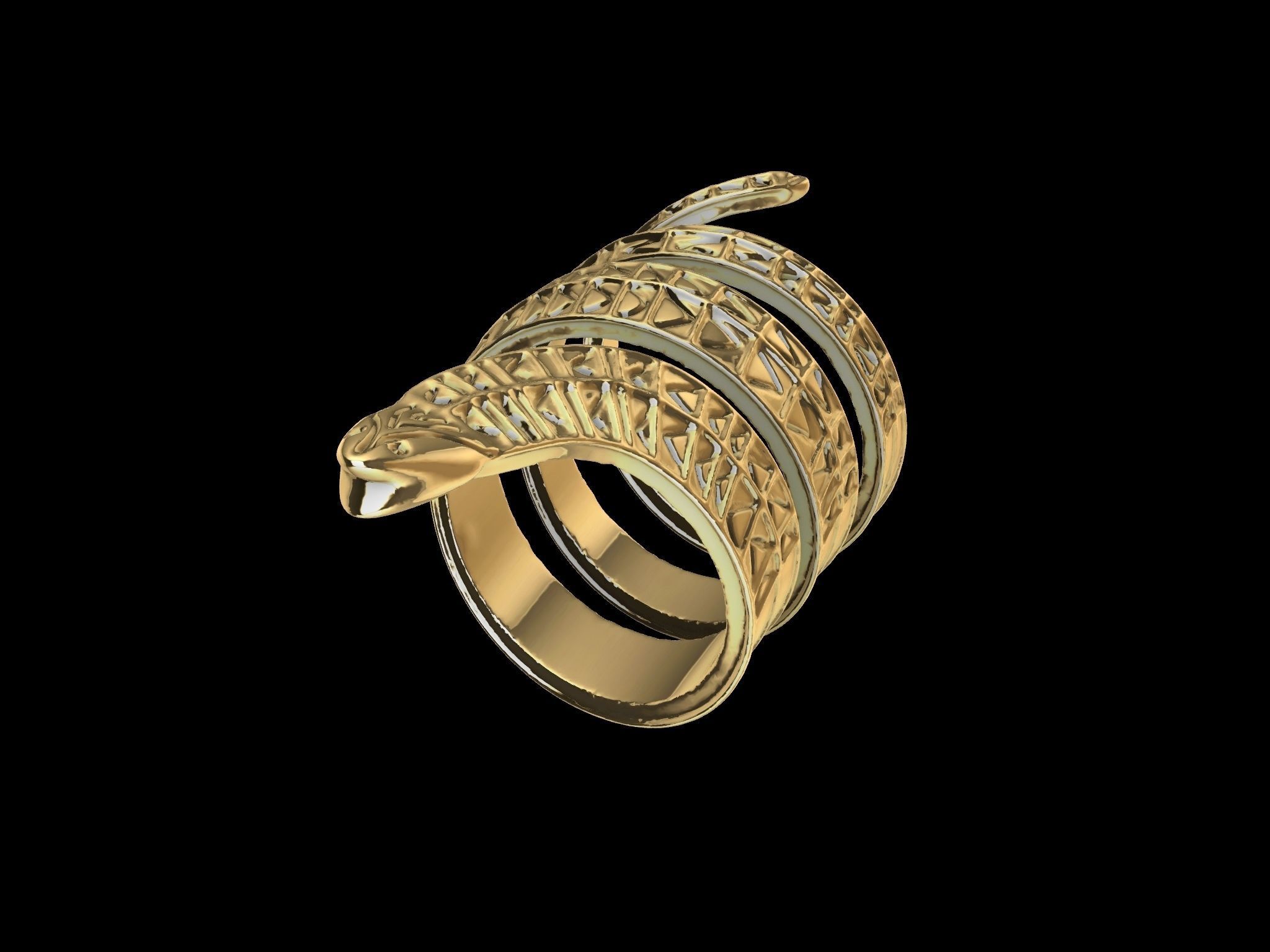 SNAKY RING 3D print model_19
