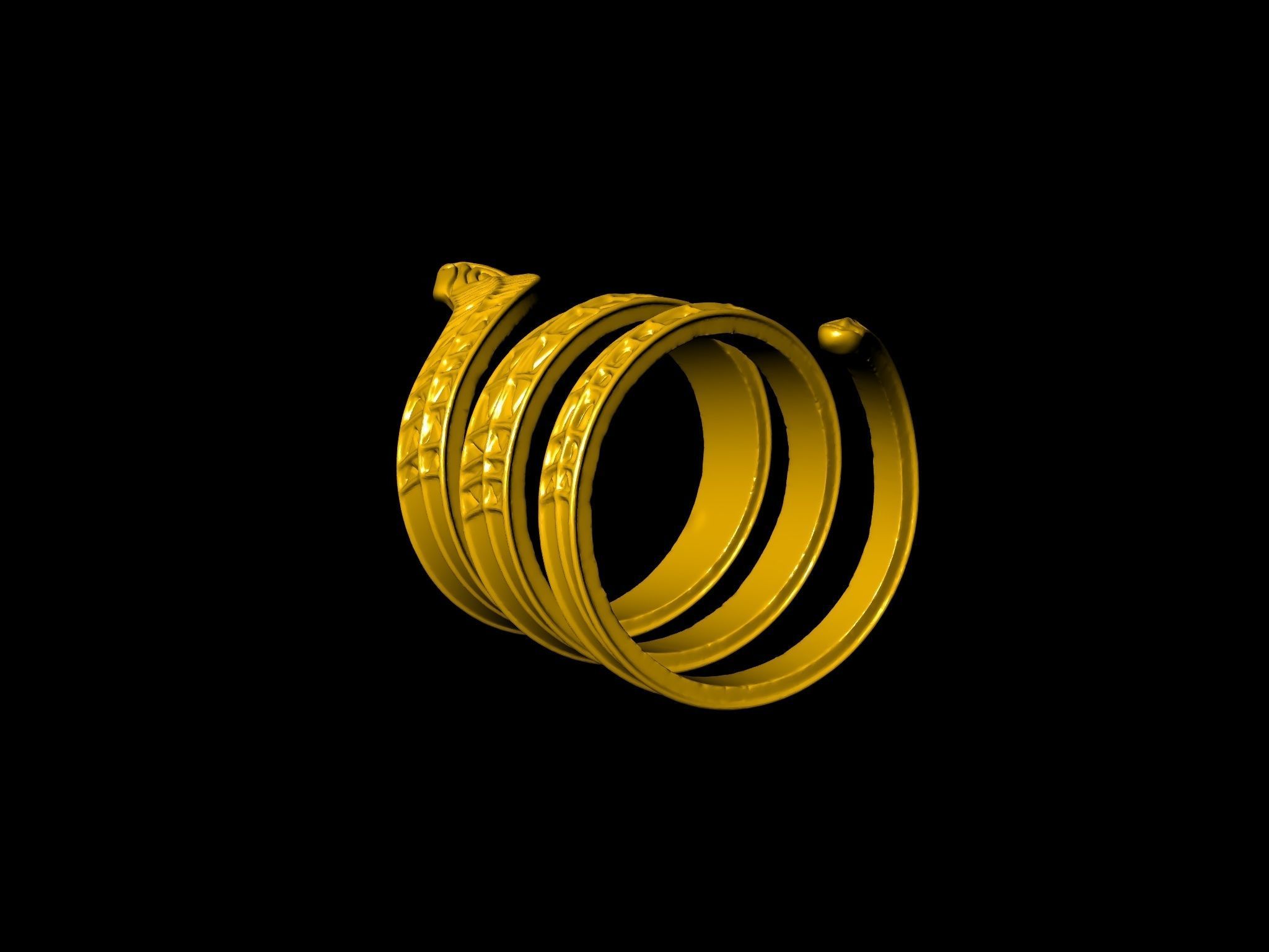 SNAKY RING 3D print model_17
