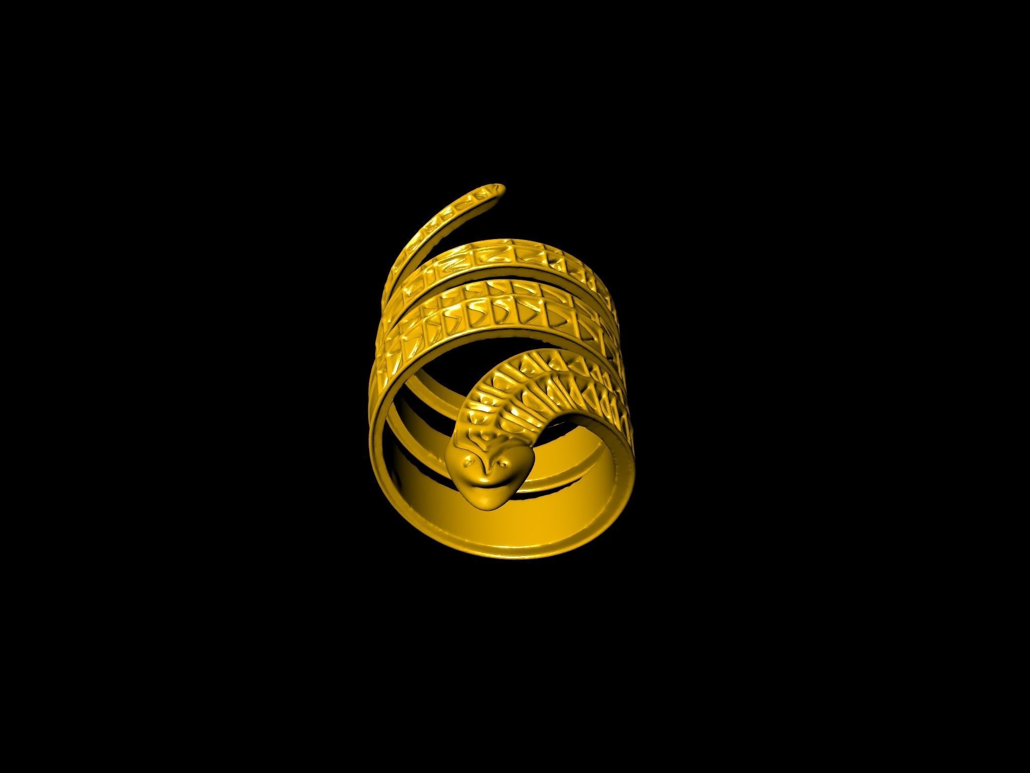 SNAKY RING 3D print model_18