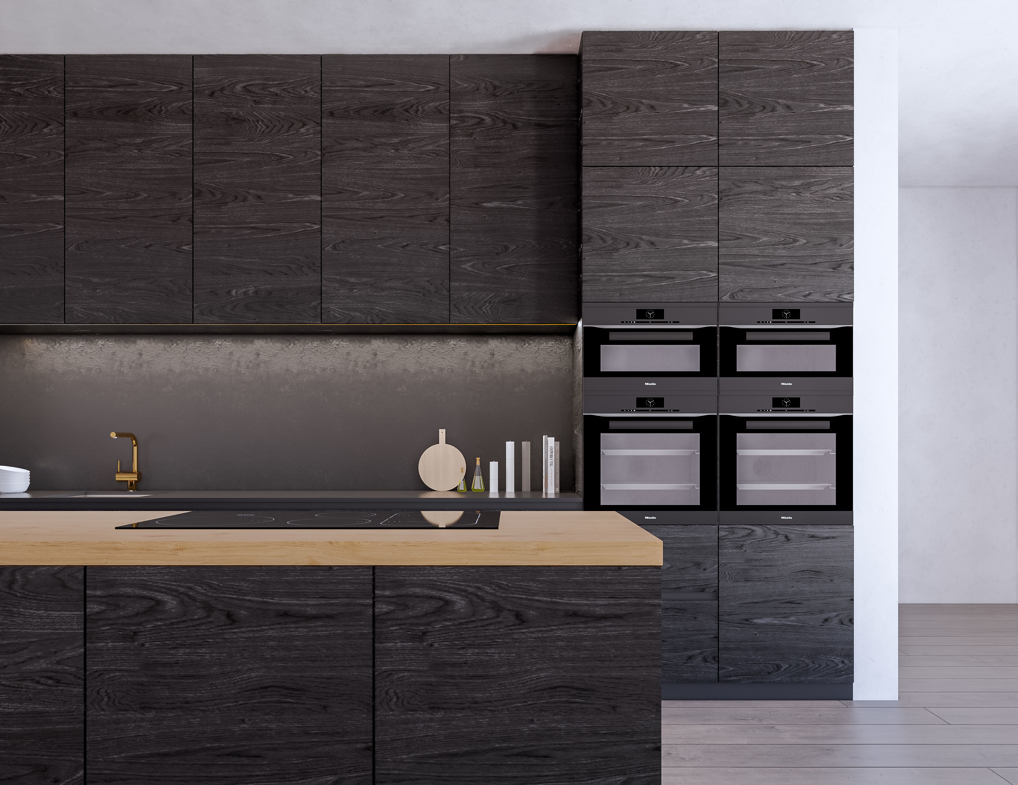 Modern Kitchen Created in Revit 15 Low-poly 3D model_8