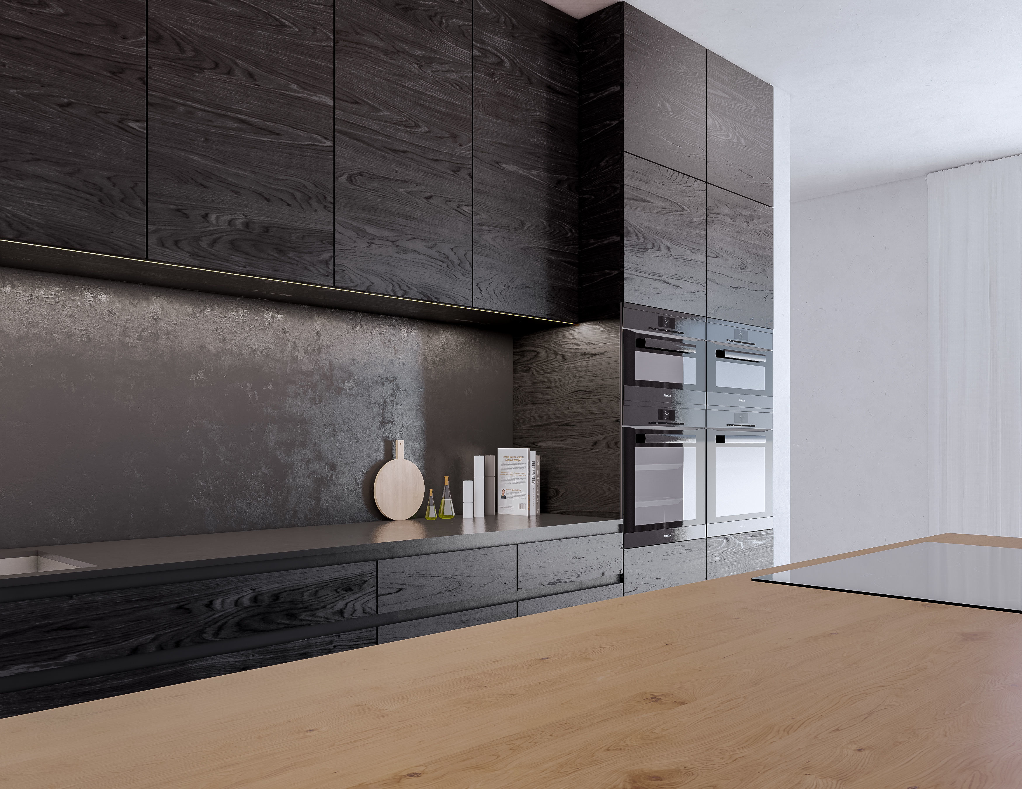 Modern Kitchen Created in Revit 15 Low-poly 3D model_7