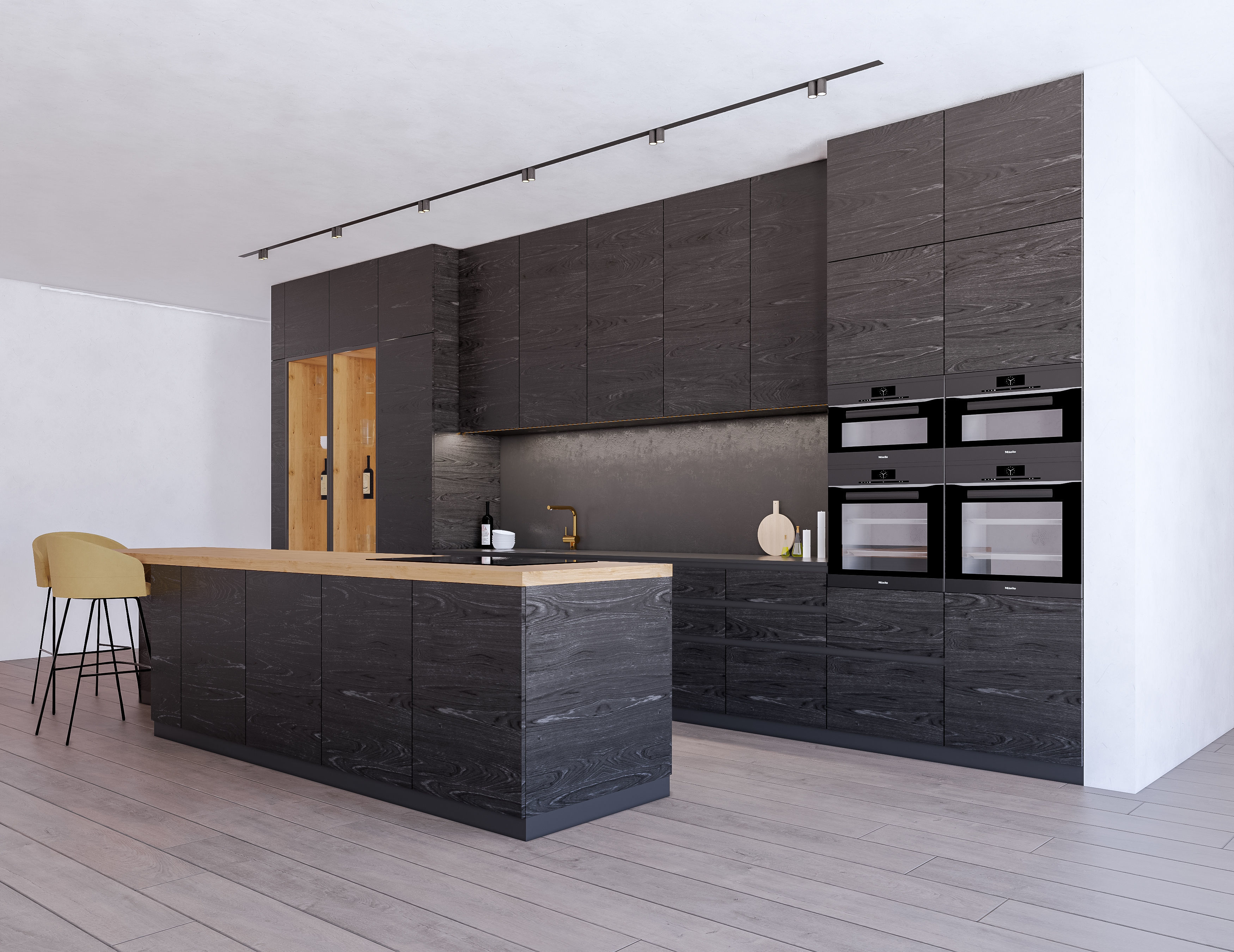 Modern Kitchen Created in Revit 15 Low-poly 3D model_2