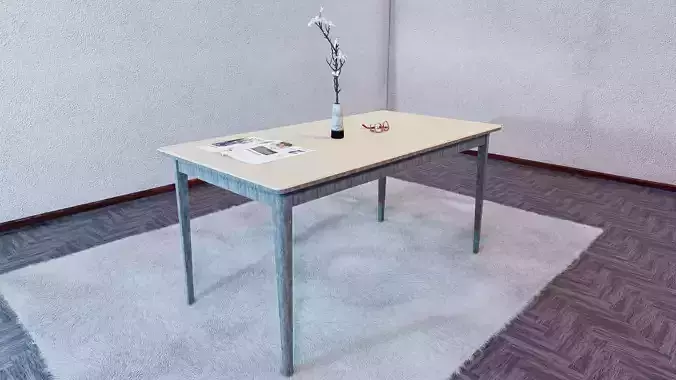 Table with wooden top and legs