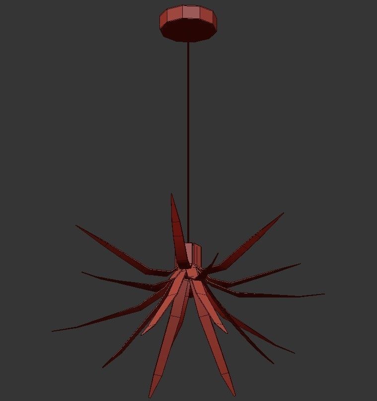 Iris Pendant 3D model_1