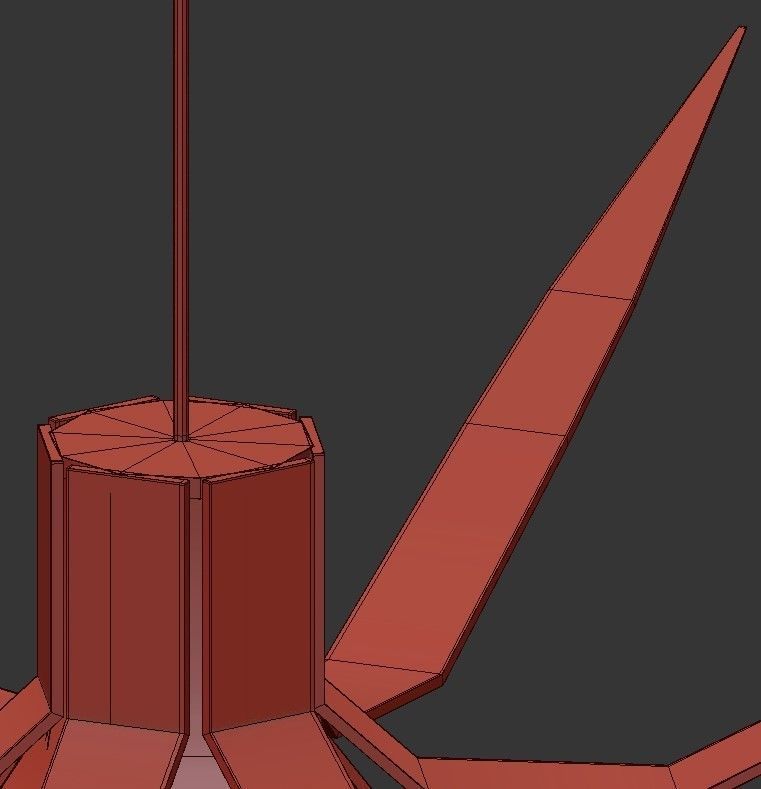 Iris Pendant 3D model_2