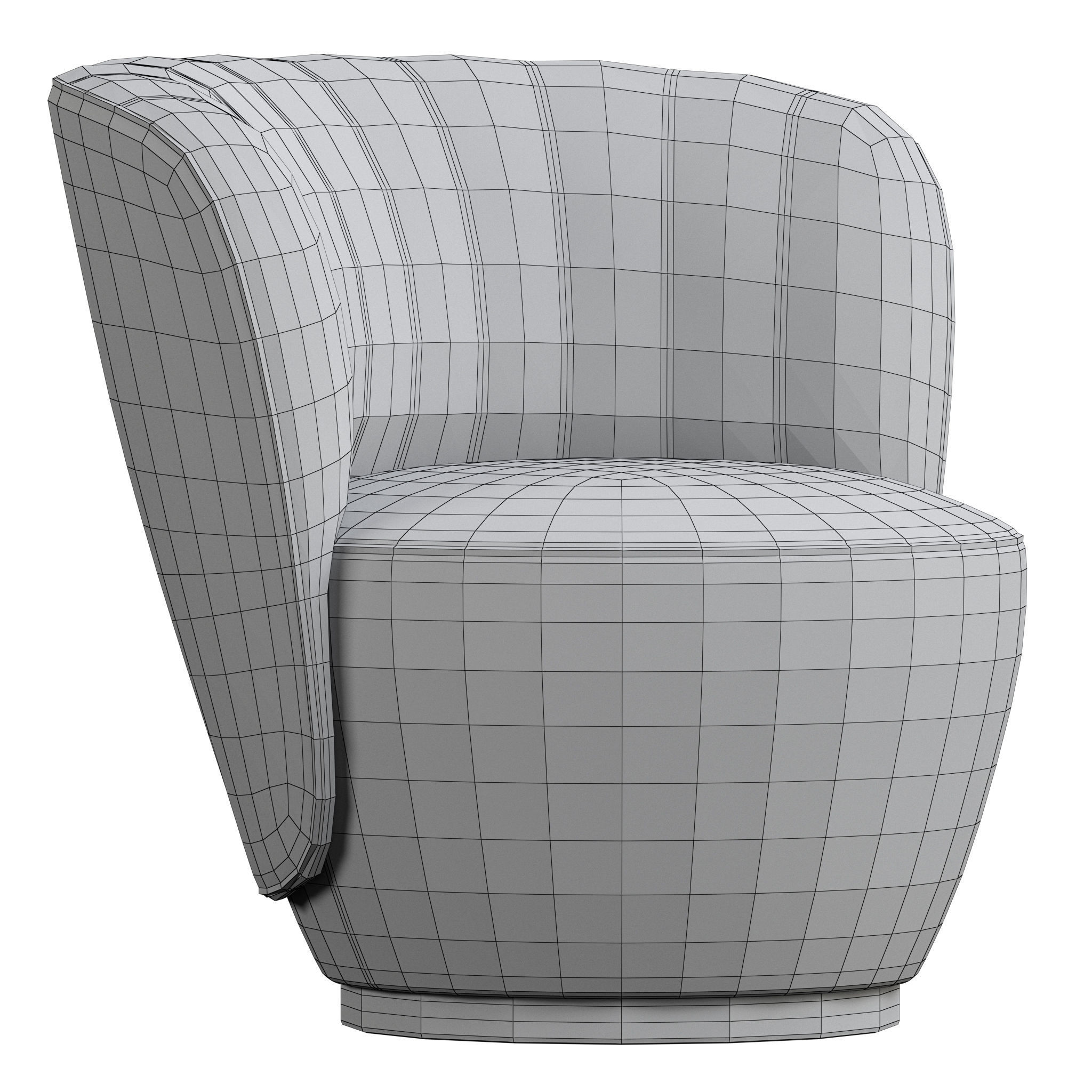 Pearl Armchair 3D model_3