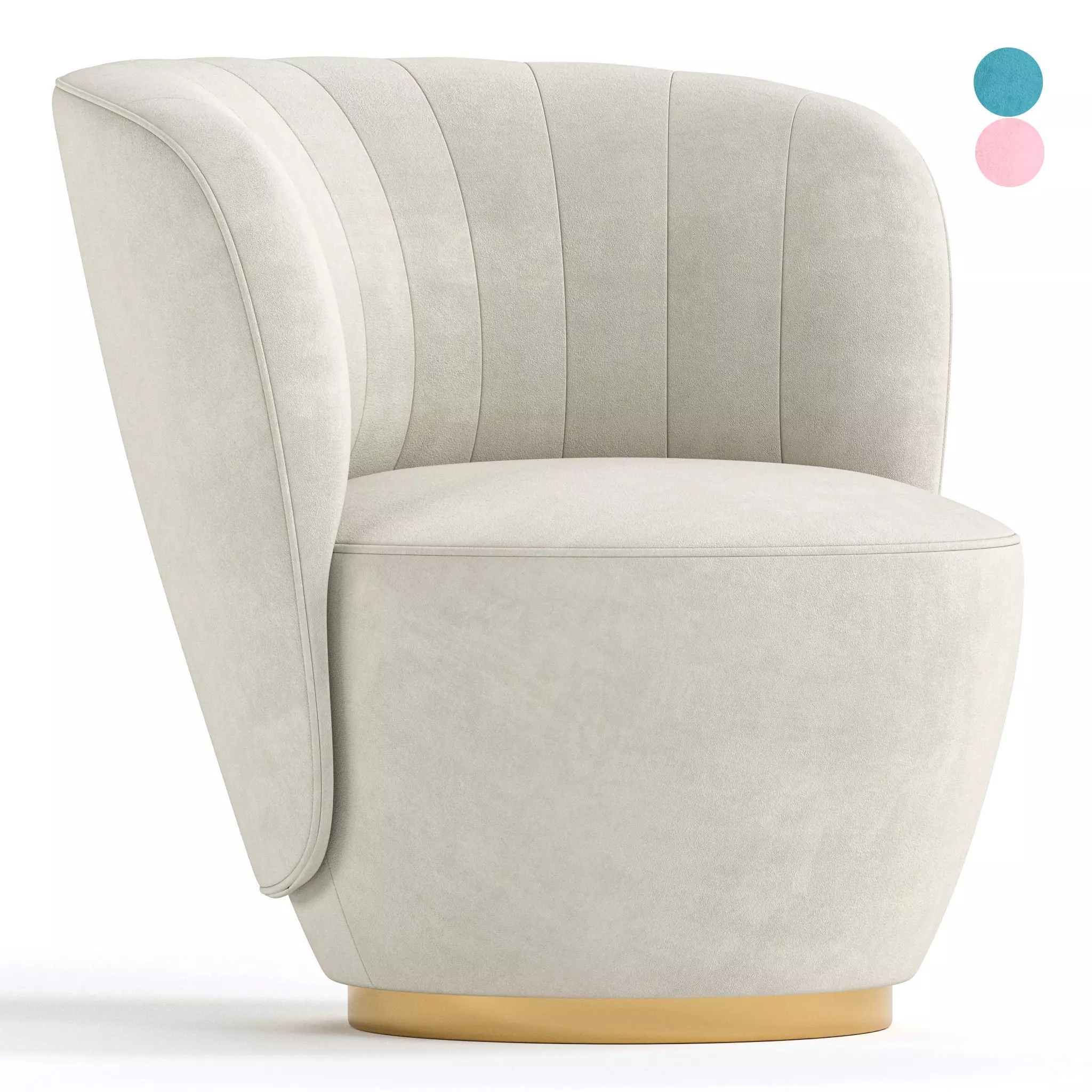 Pearl Armchair 3D model_0