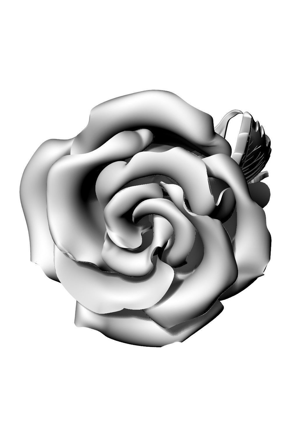 Rose Stem 3D model_3