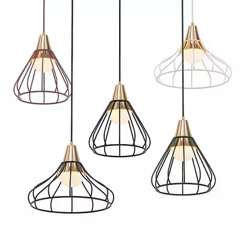 GRID4 modern cage pendant lights for living room