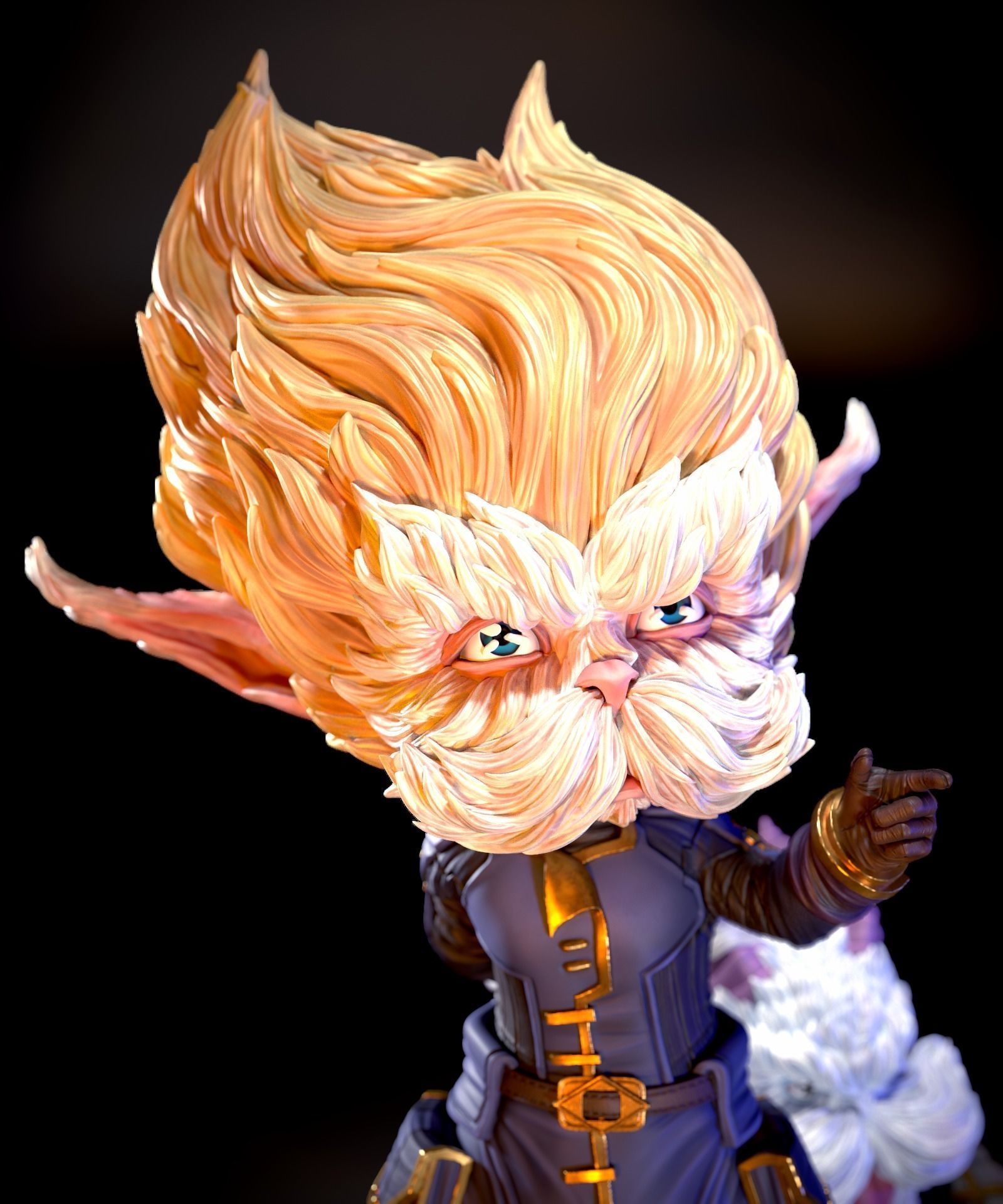 Arcane Fanart - Heimerdinger and his Poro 3d print figurine 3D print model_3