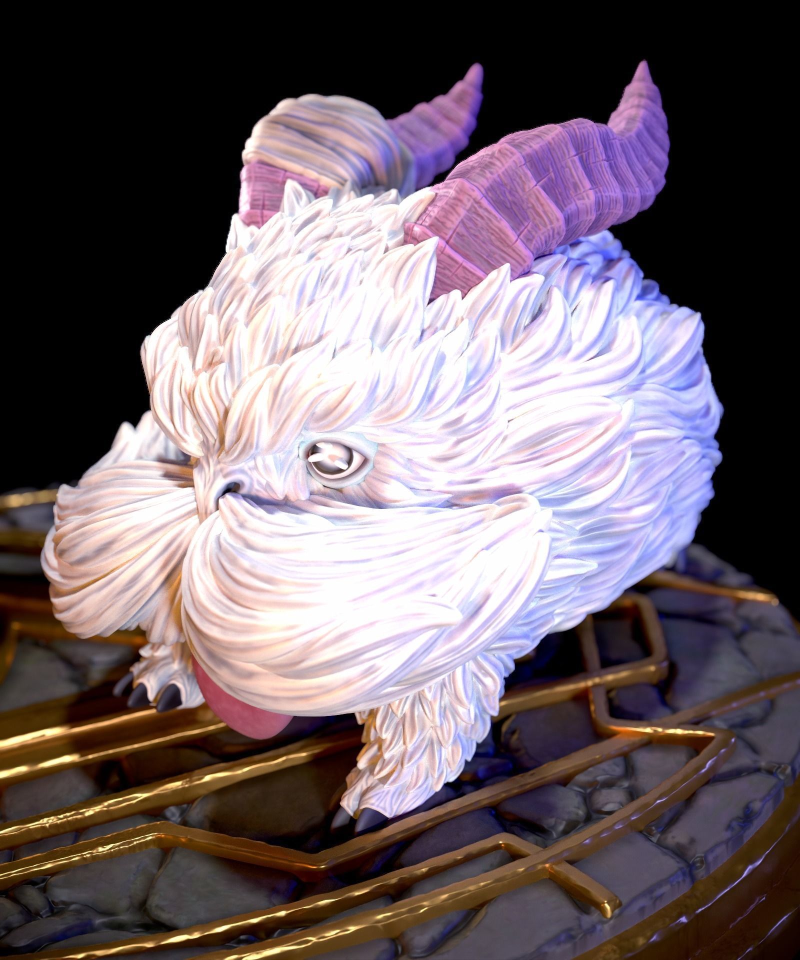 Arcane Fanart - Heimerdinger and his Poro 3d print figurine 3D print model_5