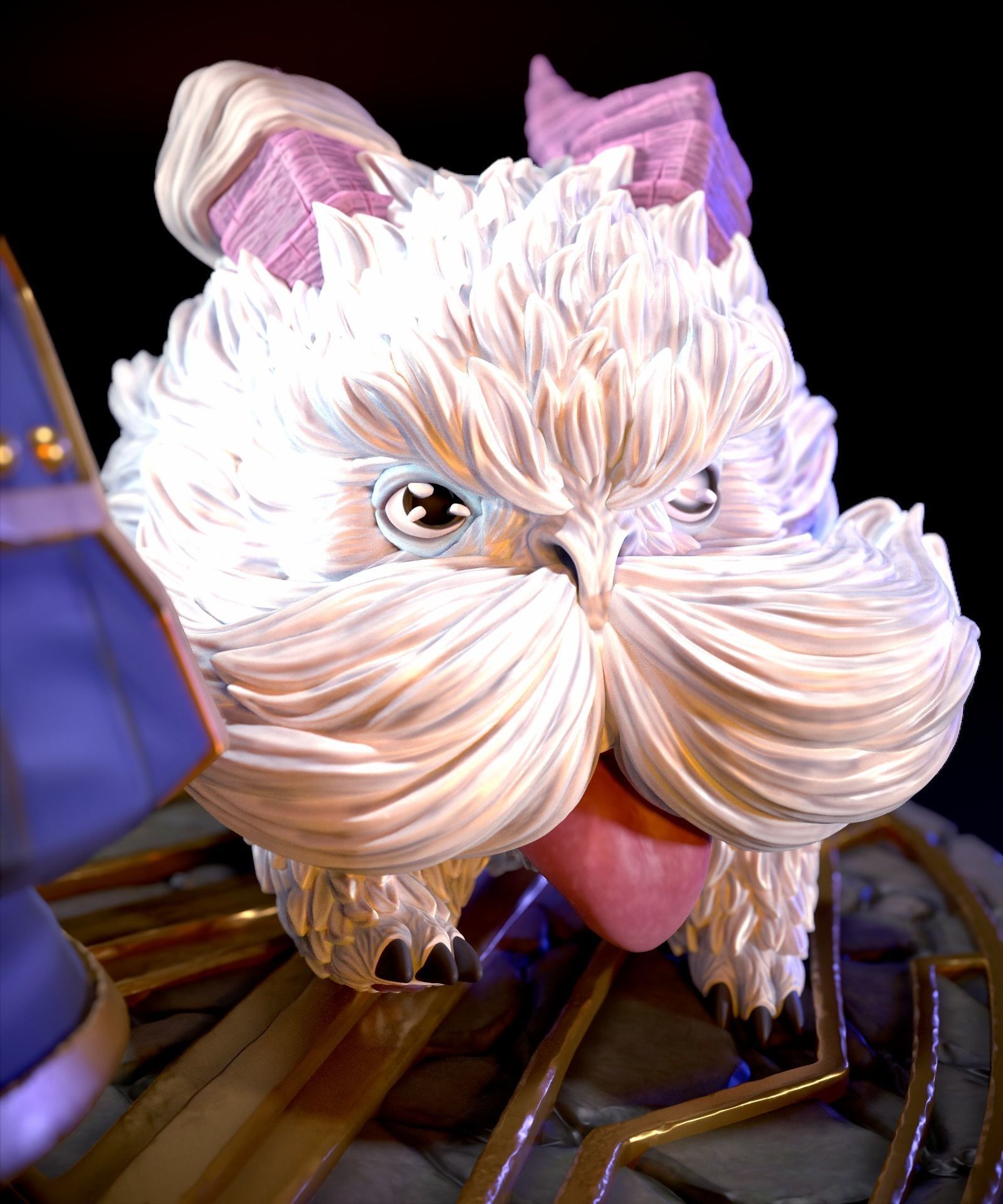 Arcane Fanart - Heimerdinger and his Poro 3d print figurine 3D print model_6