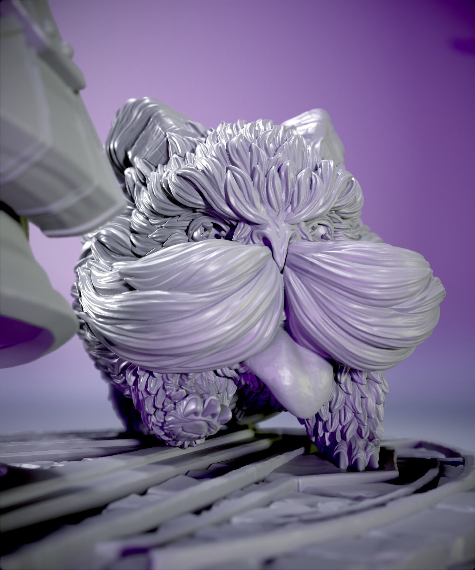 Arcane Fanart - Heimerdinger and his Poro 3d print figurine 3D print model_14